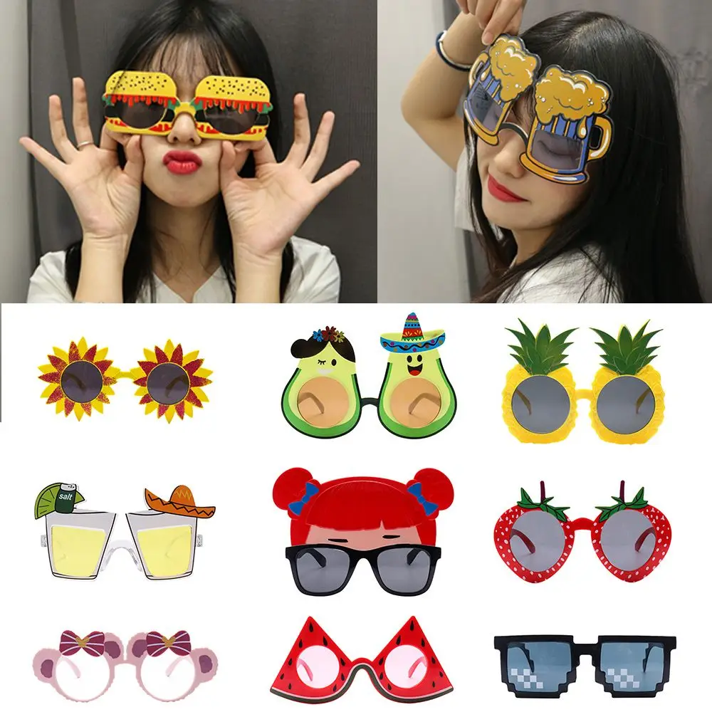 Party Decorative Sunglasses Funny Candle Sunflower Rainbow Dress Prop Sun Glasses Selfie Props Kids Aldult Favor Decor Eyewear