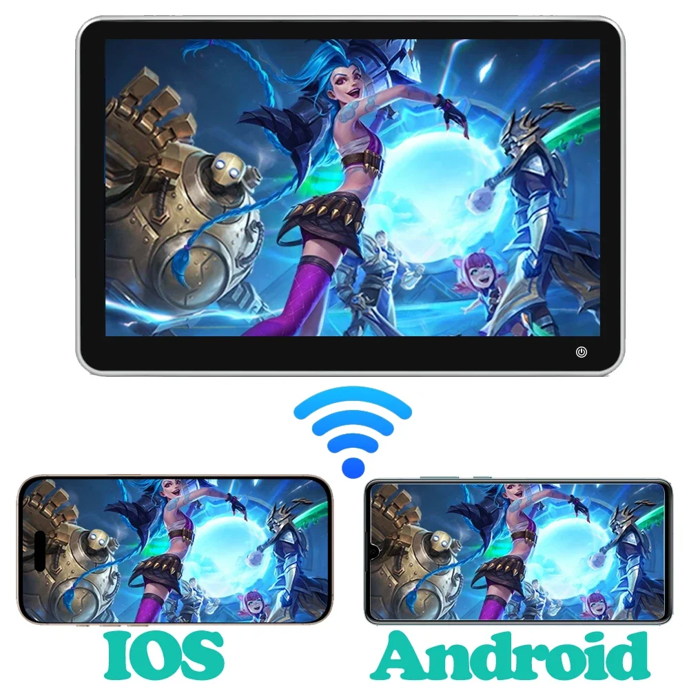 TEENRAM Support HDMI Input and Output 11.6 Inch 2+32G  Auto Touch Screen  Android 13 Car Monitor Headrest Support 4K Player - Image 6