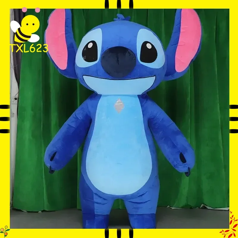

Надувной костюм-маскот Стич, милый плюшевый костюм для косплея, для вечеринок, мероприятий, торговых центров, комикс-выставок, одежда для кукол
