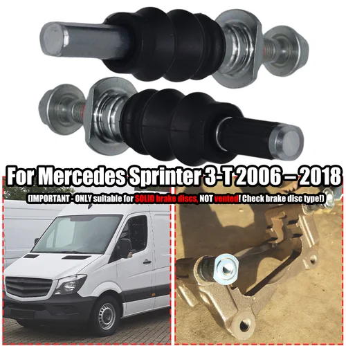 Para Mercedes Sprinter 3-T 2006-2018 pinza de freno trasero deslizador guía pines Kit de pernos carcasa de disco izquierdo derecho casquillo de manga de fuelle