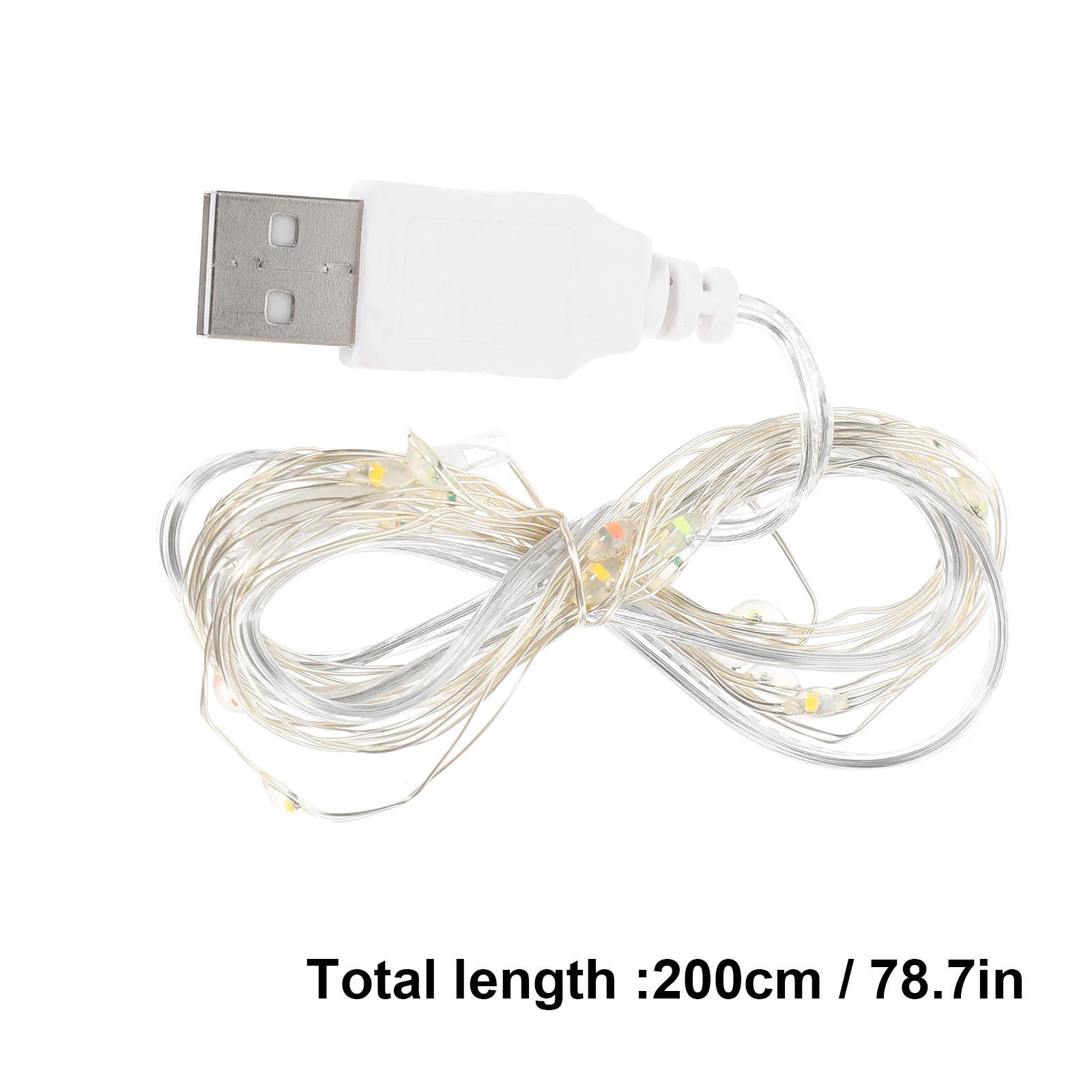 200 سنتيمتر Usb مصباح ليد سلسلة 2 متر مصباح للزينة احتفالي حفلة معلقة حلية عيد الميلاد ضوء ديكور مهرجان استخدام مصباح للمنزل