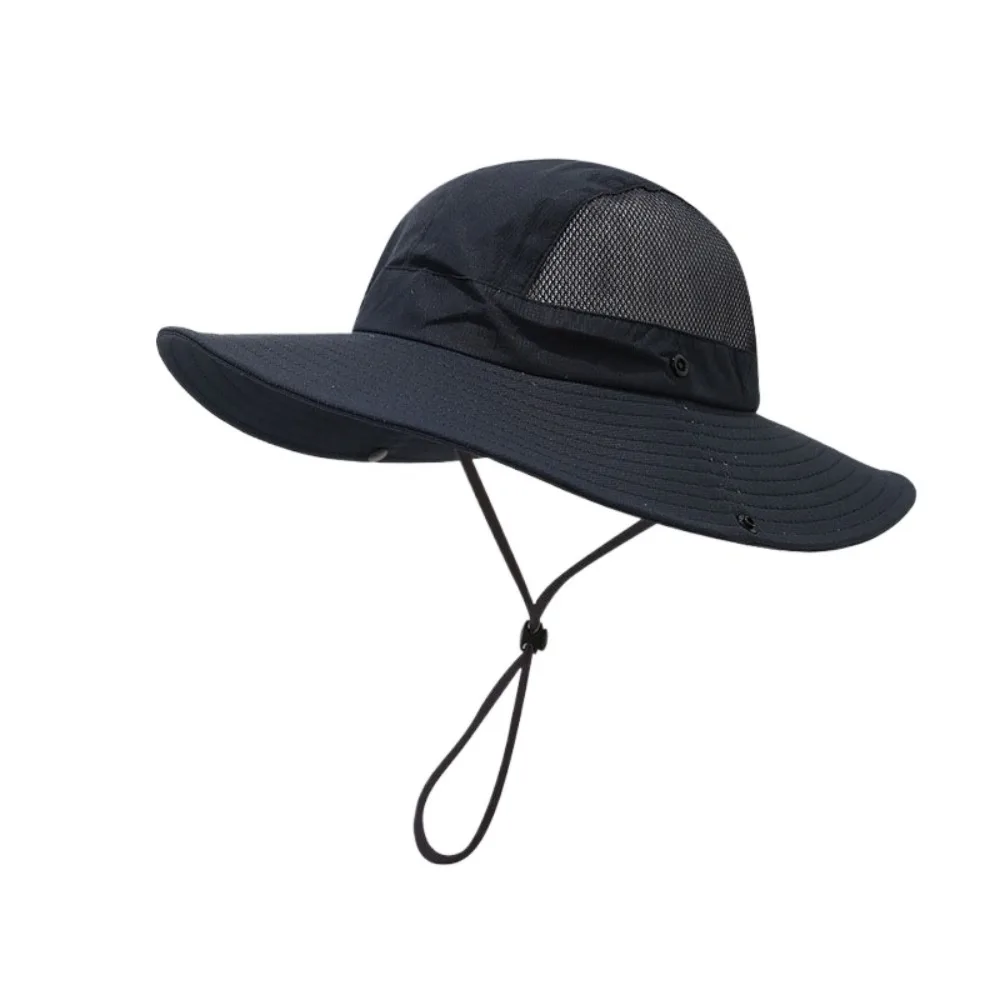 

Fashion Nylon Men Fisherman's Hat Quick-dry UV Protection Hiking Cap Waterproof Sunscreen Folding Bucket Hat Travel