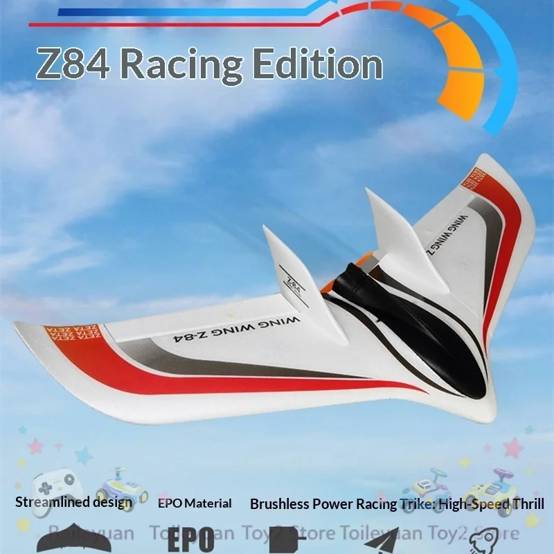 New Z84 Rc Flying Wing High Speed Racing Rc Airplane 840mm Wingspan Crash Resistant Long Range Fpv Fixed Wing For Adults