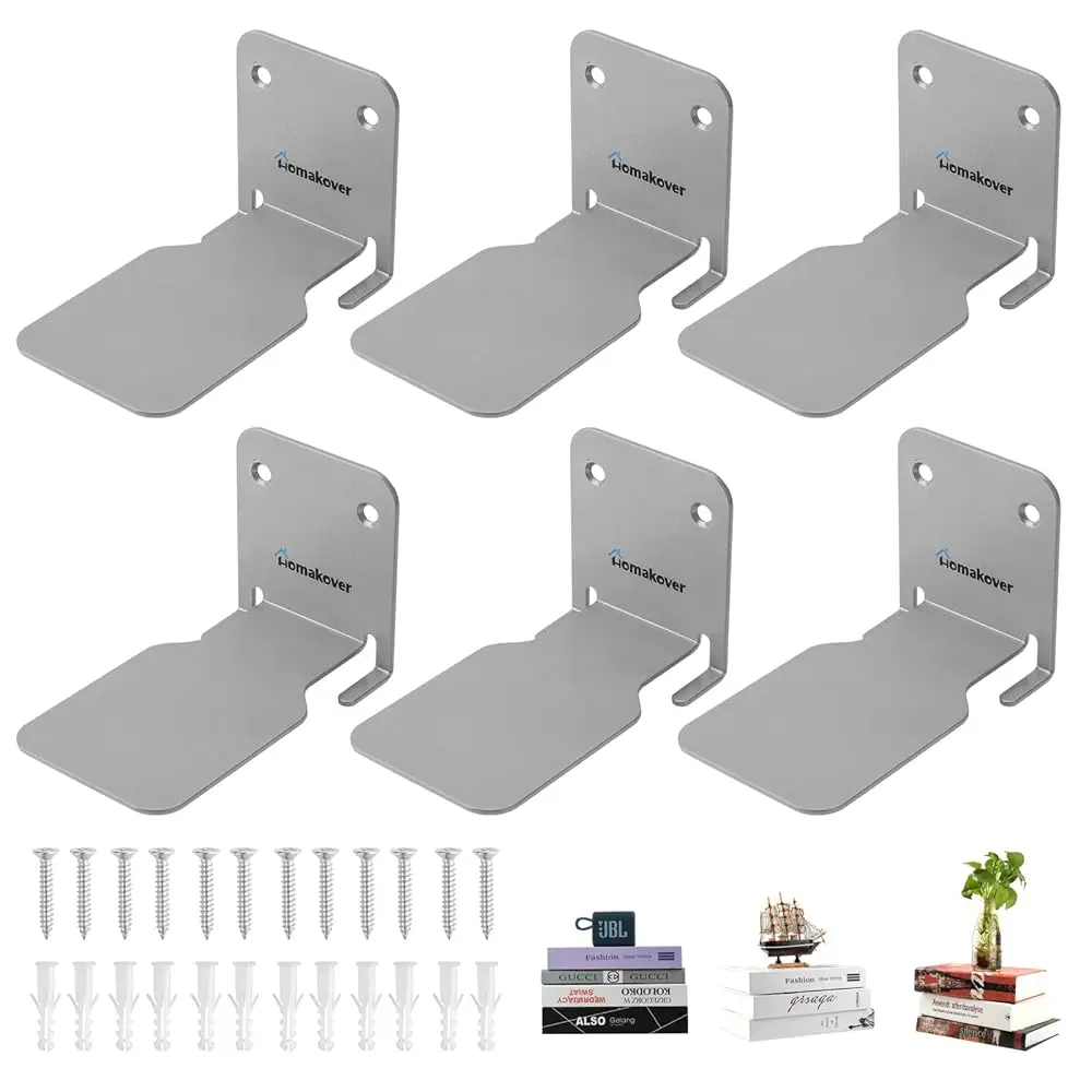 

Invisible Floating Bookshelves Wall Mounted, Heavy-Duty Bookshelf Small Metal Shelves Storage Book Organizers, Floating Book