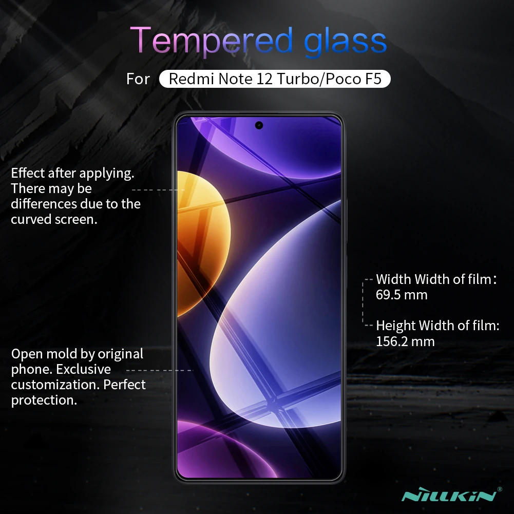 POCO F5 Glass NILLKIN Amazing H+Pro 2.5D Tempered Glass For Xiaomi POCO F5 Pro Screen Protector Film