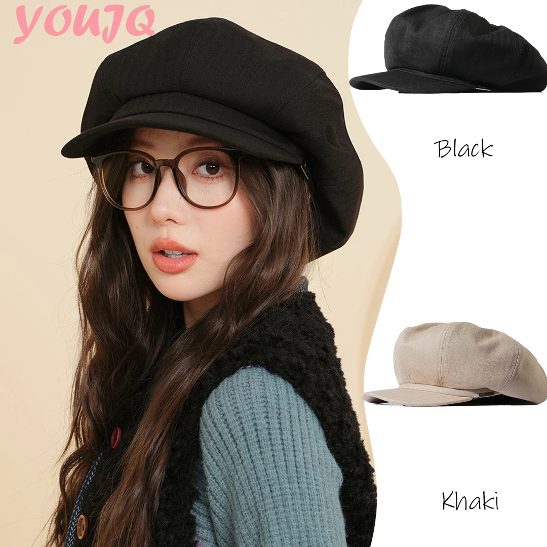 

Oversize Newsboy Summer Sun Painter Hat for Men and Women Winter Wool Felt Beret Octagonal Urban Streetwear Cap Spring Gorras