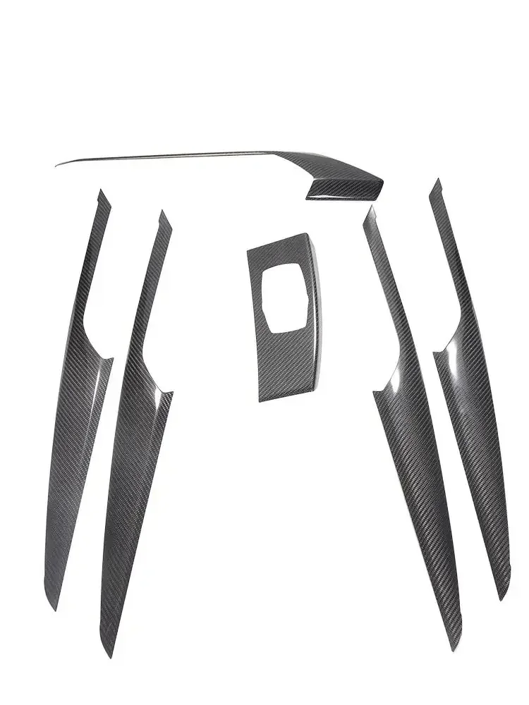 Voor BMW X3 X3M G01 X4 X4M G02 2018-2022 Real Koolstofvezel Auto Middenconsole Shift Deur Panel auto-interieur Cover Kit Set Trim - afbeelding 1