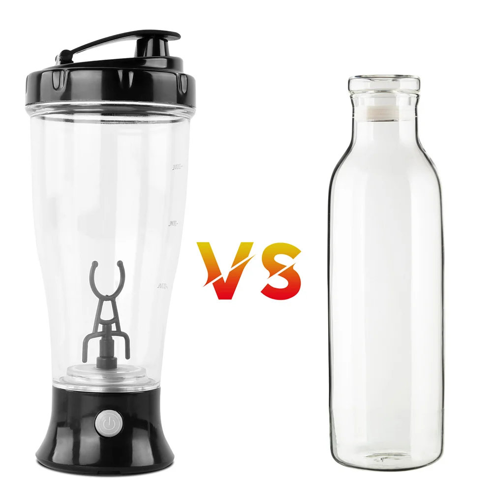 450ML Electric Mixing Cup USB Rechargeable Portable Coffee Milkshake Mixing Cup Kitchen Supplies Acrylic Protein Powder Milk Cup