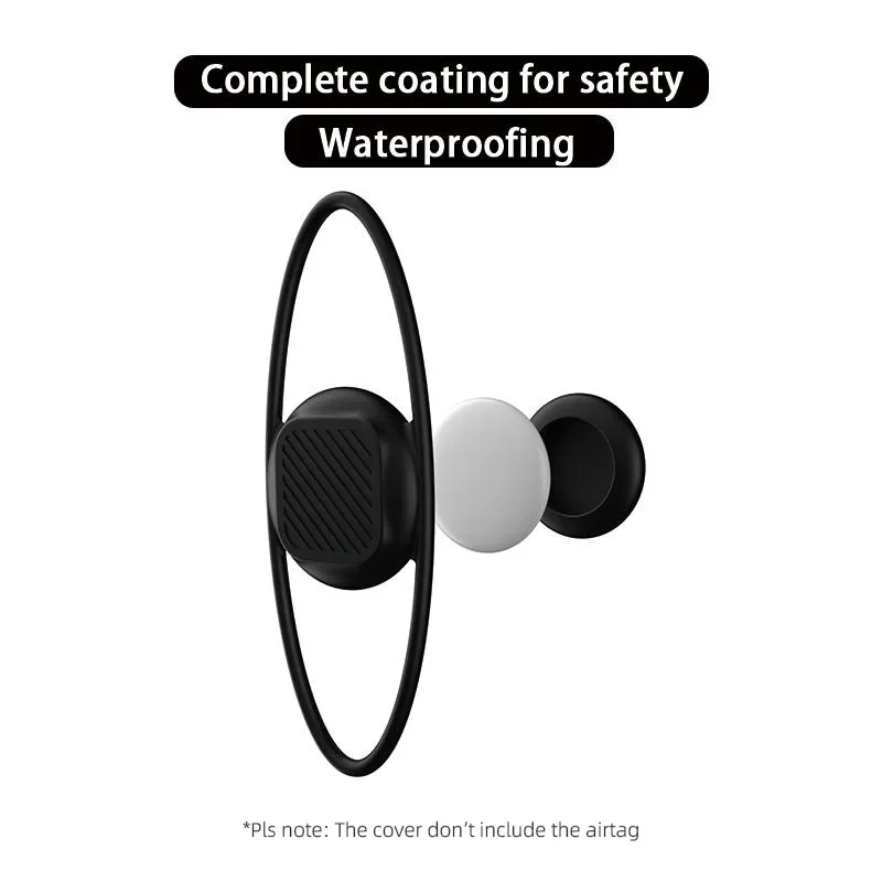 Portable Airtag Cover Waterproof Ultralight Multi-use Silicone Electric Bike Airtag Sleeve Find My GPS Trackers For IOS/Android
