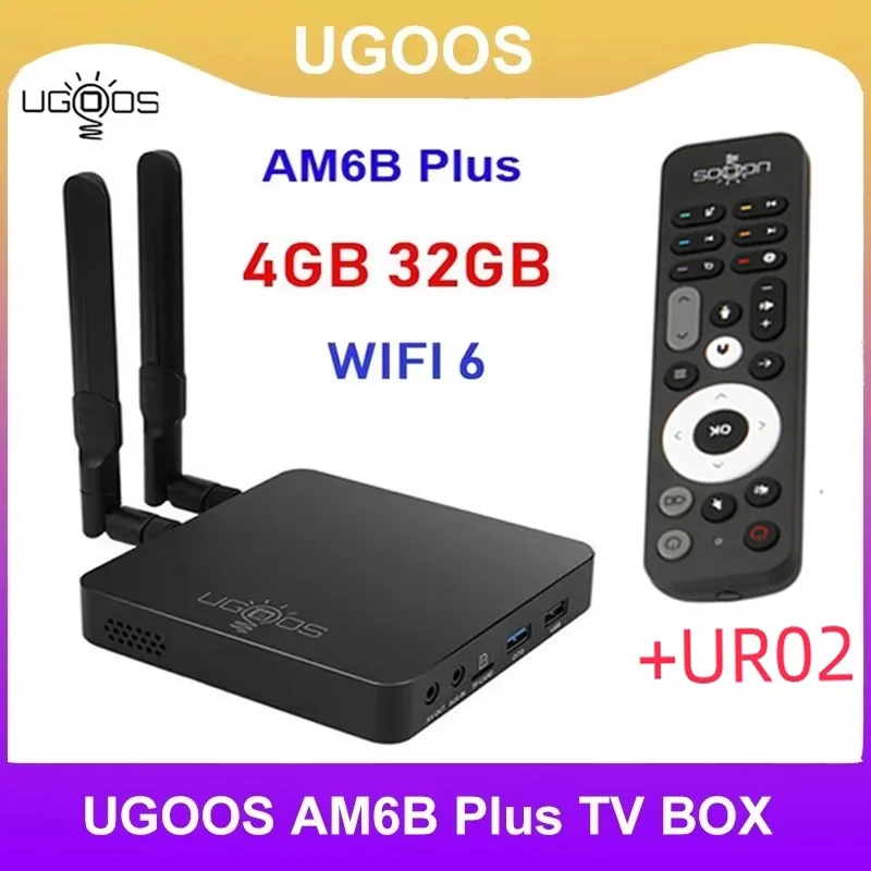 

Оригинальная ТВ-приставка UGOOS AM6B PLUS Smart TV Box на Amlogic S922X-J 2.2ГГц, Android 9.0, 4ГБ ОЗУ, 32ГБ ПЗУ, Wi-Fi 6, 1000M, медиаплеер 4K