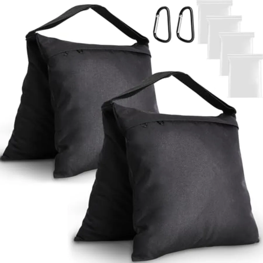 

Sandbags Weight Bags for Light Stand Photography Video Support, Heavy Duty Saddlebags for Backdrop Stand, Photo Tripod, Outdoor