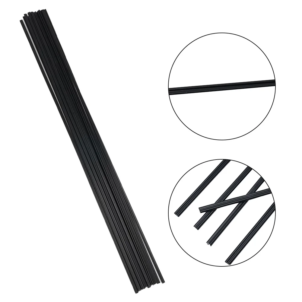 15pcs/Set 15 Packs 15 X Plastic Welding Rods Welding Rods Anti-alkali Black Electrode Plastic For Welder Tool Set