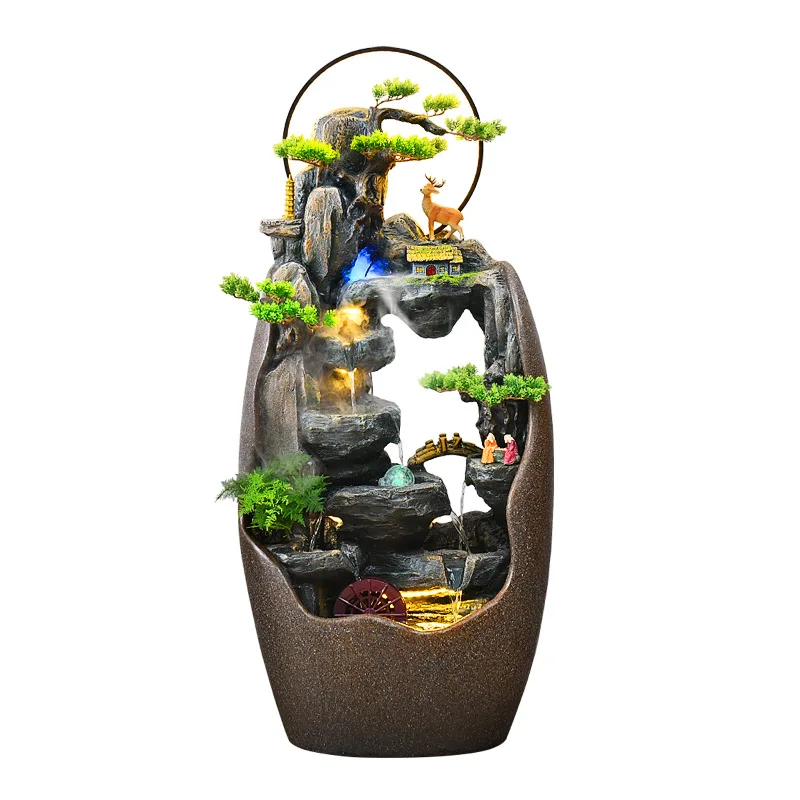 LH living room floor-to-ceiling running water making money ornament porch home decoration circulating water landscape