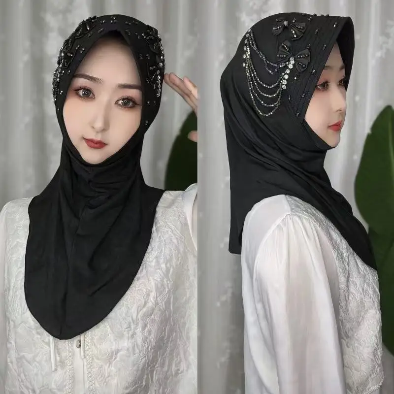 

Hijab Muslim Women Shawl Headscarf Luxury Tassels Chiffon Scarf Malaysia Kufi Islam Summer Student Turban 05455