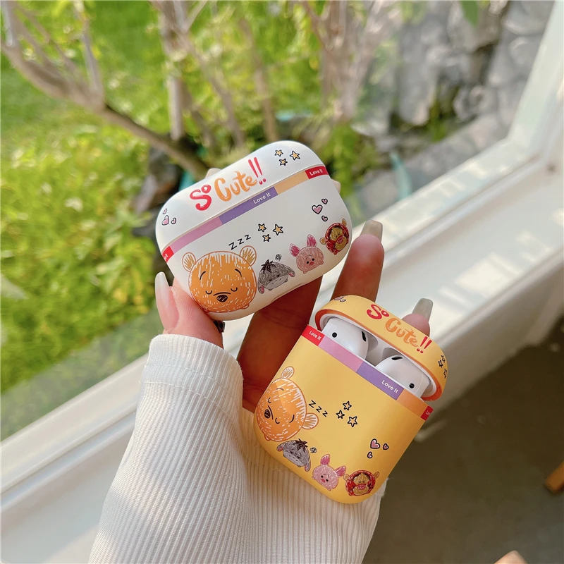 

Toy Anime Story Donald Duck Disney Lotso Earphone Case for Apple Airpods 1 2 3 Pro Cartoon Bluetooth Protective Cover Gift