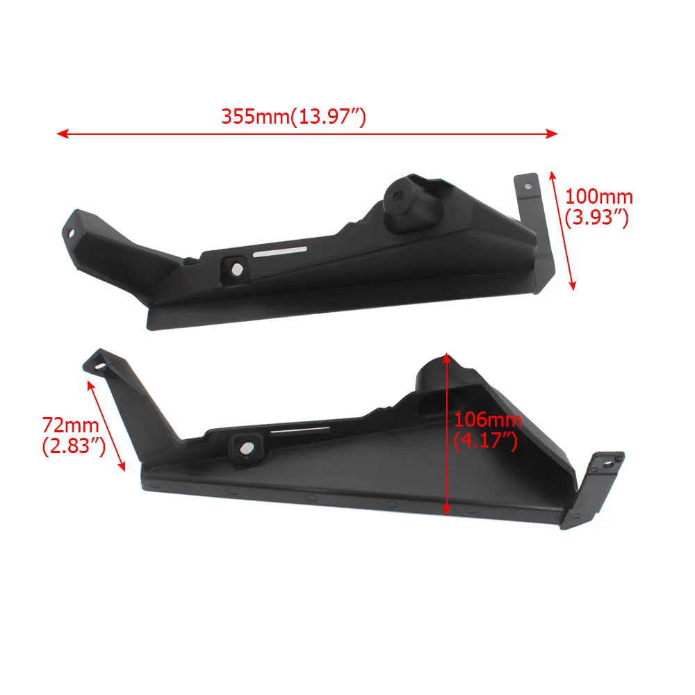 ABS Front Cover Panel Trims UTV Accessories For Can Am Maverick X3 MAX R 900 HO 2018-2019 Black Mounting Hardware Kit