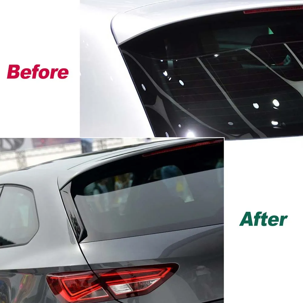 For Seat Leon 5F FR MK3 MK3.5 5Door 2013-2021 Car Window Trim Lip Spoiler Rear Roof Wing Side Edge Tail Flap Bodykits Tuning