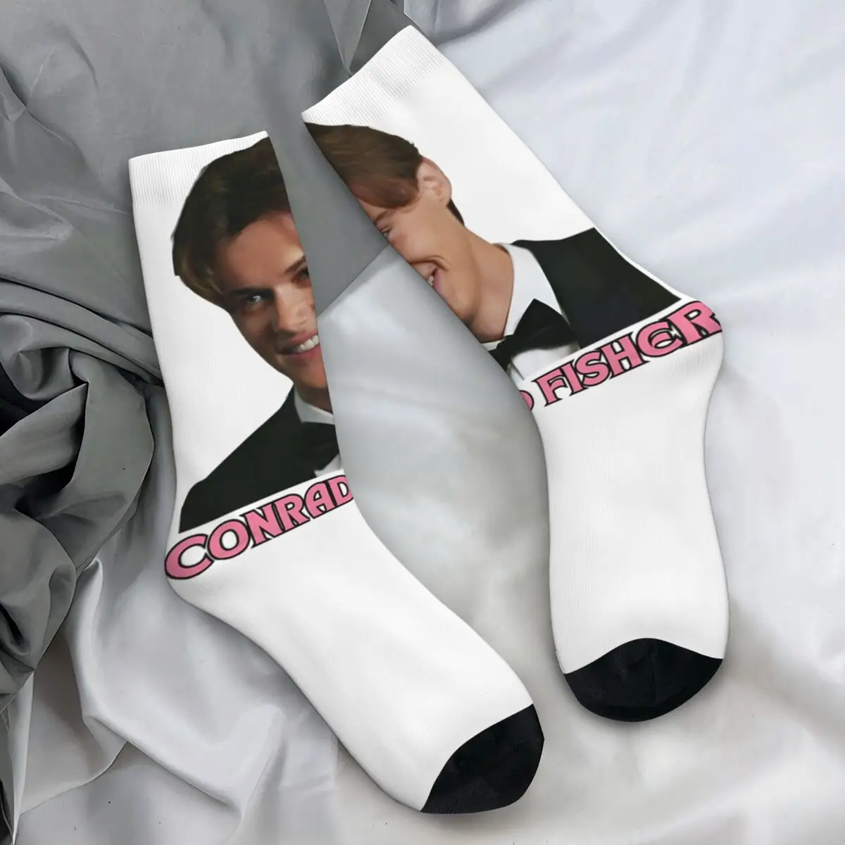 كونراد فيشر جوارب غير شرعية للبالغين الرجال الصيف تحولت جوارب جميلة جوارب ناعمة متوسطة الخريف الجري جوارب مضادة للعرق #1