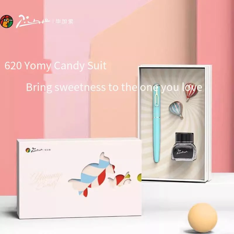 Pimio 620 Candy Fountain Pen Set - Calligraphy Writing Gift for Students, Ideal for 3rd & 4th Graders
