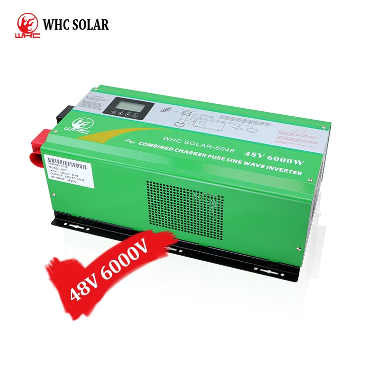 

WHC off grid Solar Inverters Low Frequency Inverters Pure Sine Wave Combined Charger 48V mppt Solar Inverters hybrid