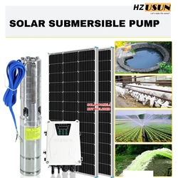 1.5 HP BLDC pompa solare sommergibile per pozzi con Kit Controller MPPT prezzo pompa dell'acqua a energia solare per l'irrigazione del Ranch della casa Fram