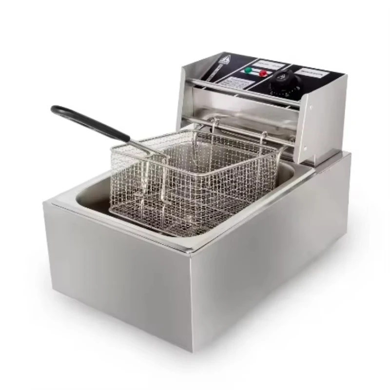 

6L 10L 12L gas-fired new single-tank deep fryer for French fries and chicken, now available