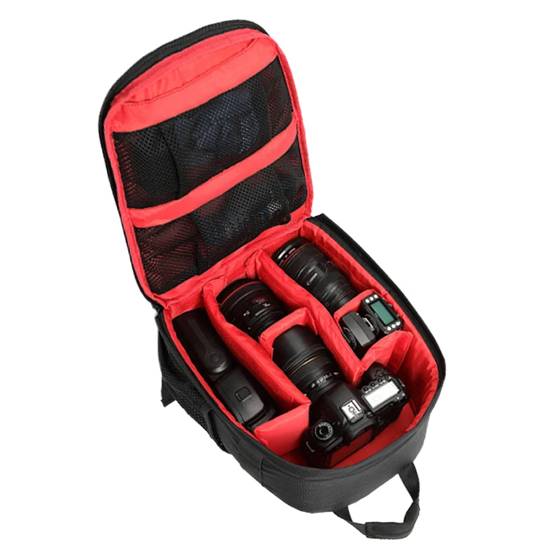 1PC Waterproof DSLR SLR Camera Soft Case Bags Backpack Rucksack