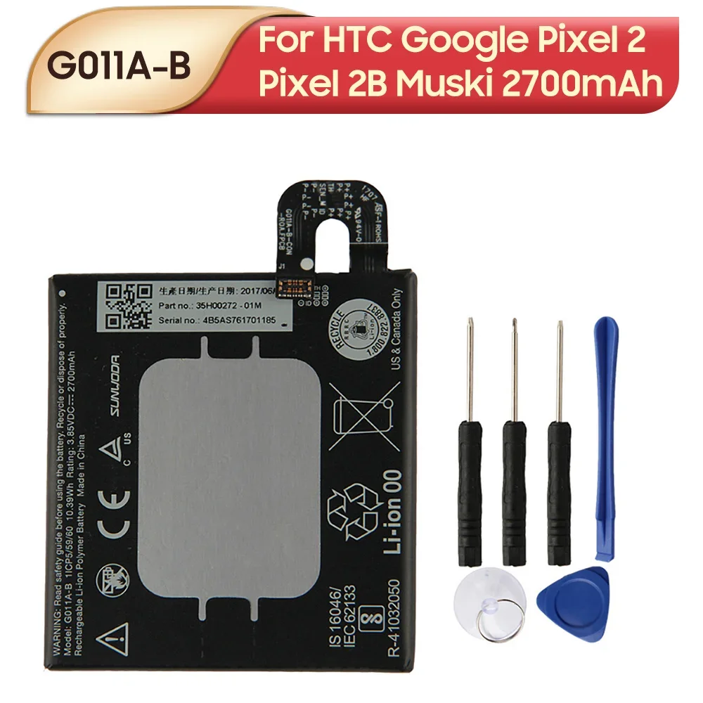 جديد استبدال بطارية الهاتف G011A-B B2PW2100 B2PW4100 ل HTC جوجل بكسل 2 2B Muski بكسل XL Nexus M1 بكسل Nexu M1 S1