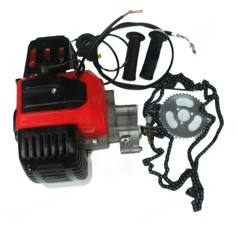 

49cc Bike 2 Stroke Gas Engine Motor Kit DIY Motorized Bicycle GAS MOTORIZED Cycle Bike Bicycle set t8f chain