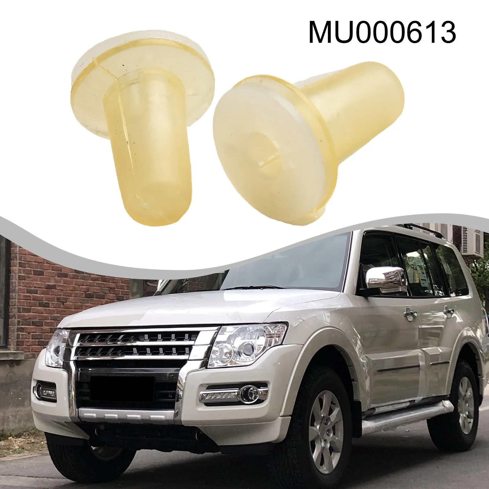 Fivela de borracha para luz traseira de carro, 2 peças para pajero montero v93/v97 para mitsubishi clipes de borracha para luz traseira automática