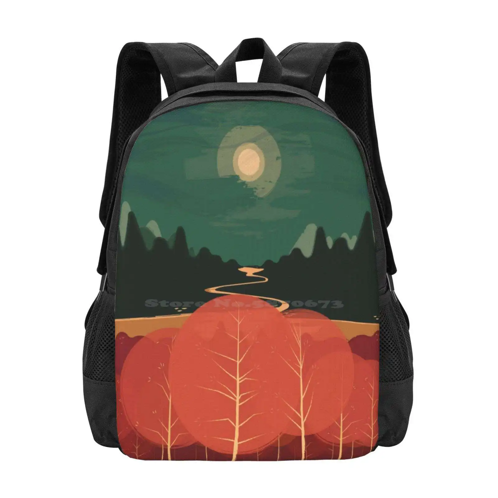 Midday Mountains Hot Sale Schoolbag Backpack Fashion Bags Awesome Radical Sweet Chill Beautiful Dank Fresh Funky Psychedelic