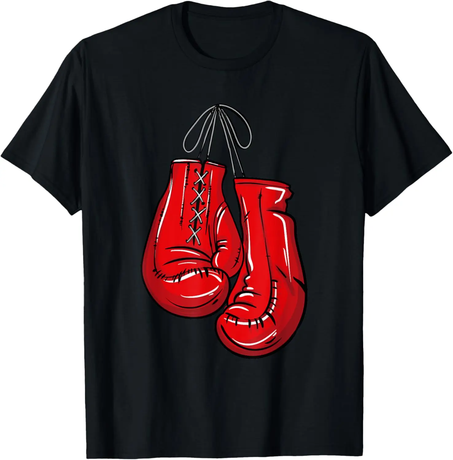 Love Boxing Gloves Illustration Gifts Boxer Gift T-Shirt 100% Cotton O-Neck Short Sleeve Summer Casual Mens T-shirt Streetwear