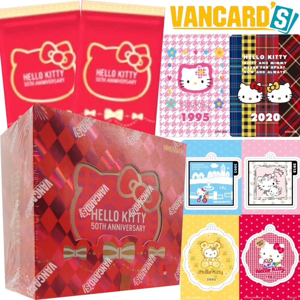 

Vancard's Genuine Hello Kitty Collection Cards for Fans Popular Idol Lovely Colorful 50th Anniversary Commemorative Cards Gifts