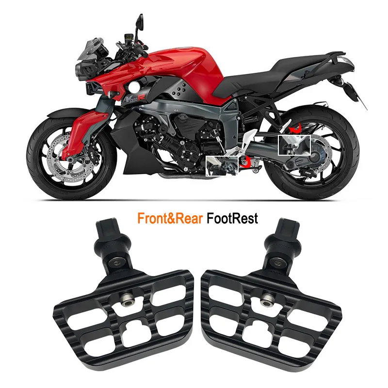 

For BMW K1300S K1300R K 1300S K 1300R K1300 S 2009-2016 2015 Motorcycle Rotatable Front&Rear FootRest Foot Pegs Footpegs Rests