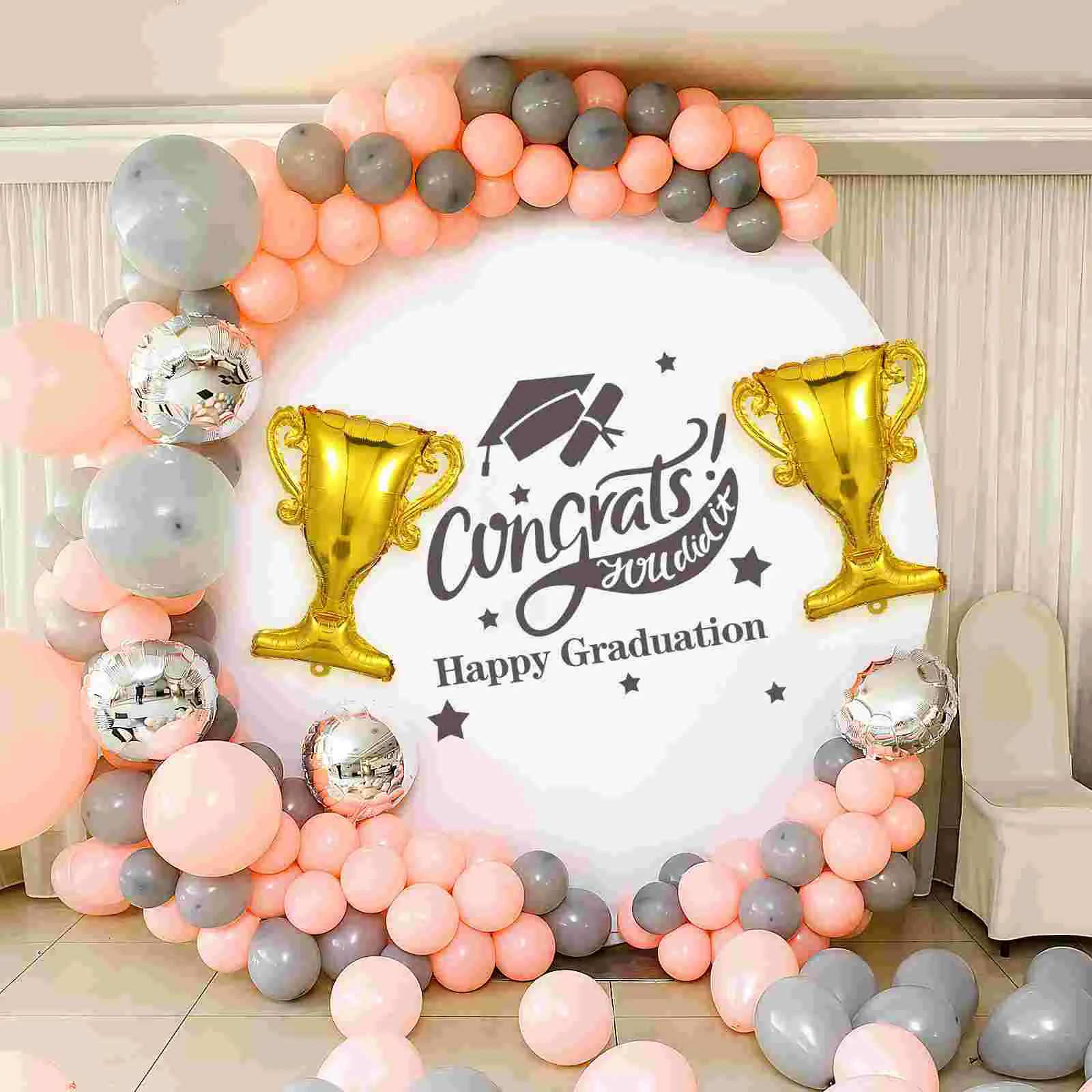 5 Pcs Trophy Aluminum Film Balloon Congratulations Balloons Bride Party Decorations Graduation Sports