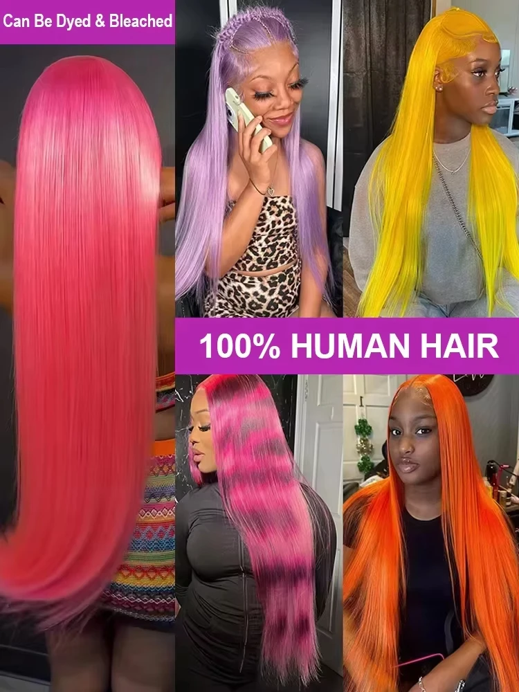 30 40 pollici 613 miele biondo HD 13x6 parrucche anteriori in pizzo per capelli umani Remy colorato brasiliano una parrucca frontale in pizzo trasparente dritto