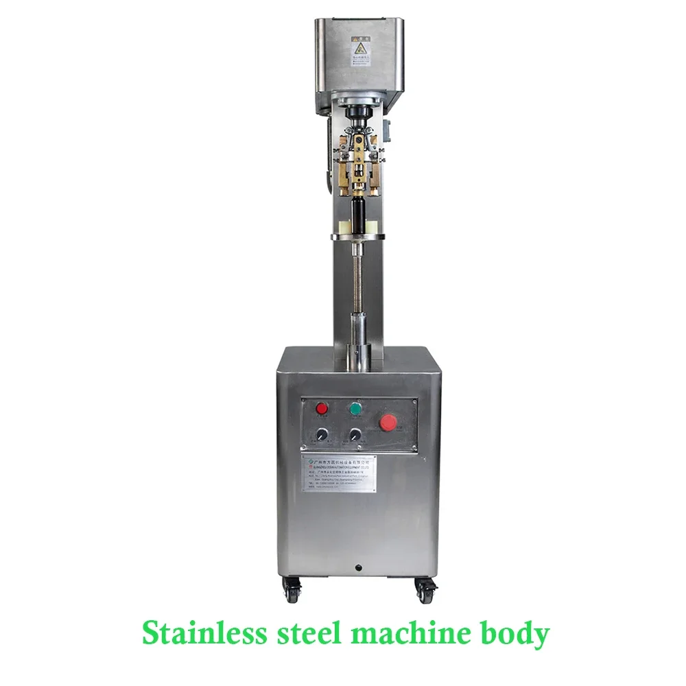 Manual Closing Machinery  Oral Liquid Glass Bottles With Aluminum Cap Screw Capping Machine