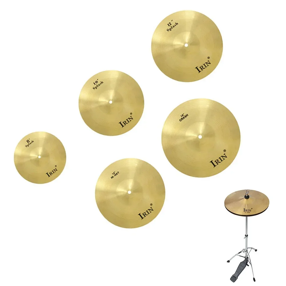 Cymbals For Drumming Comprises Of A Splash Crash And Hi Hat Brass Construction Brilliant Look Producing Melodious Sound Tones