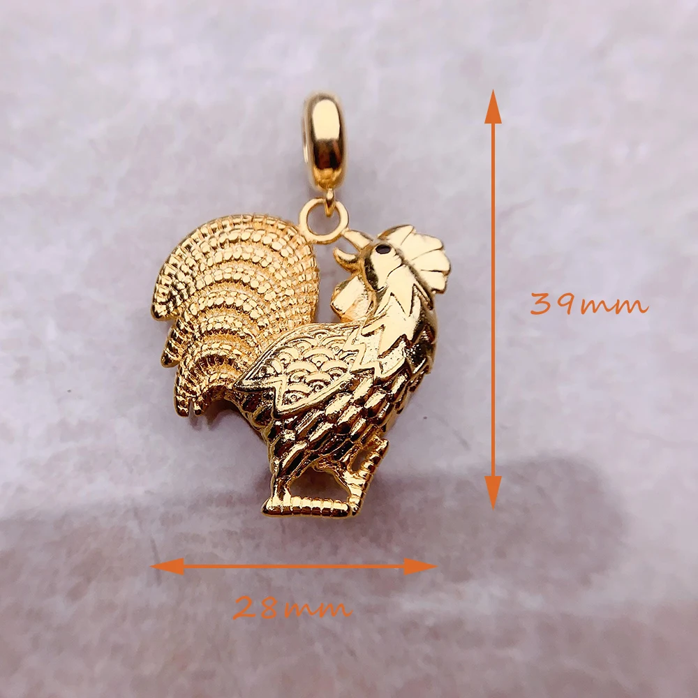 Pendant Cock Chicken Brand New Fashion 925 Sterling Silver Jewelry Europe Accessories Trendy Gift For Women Men