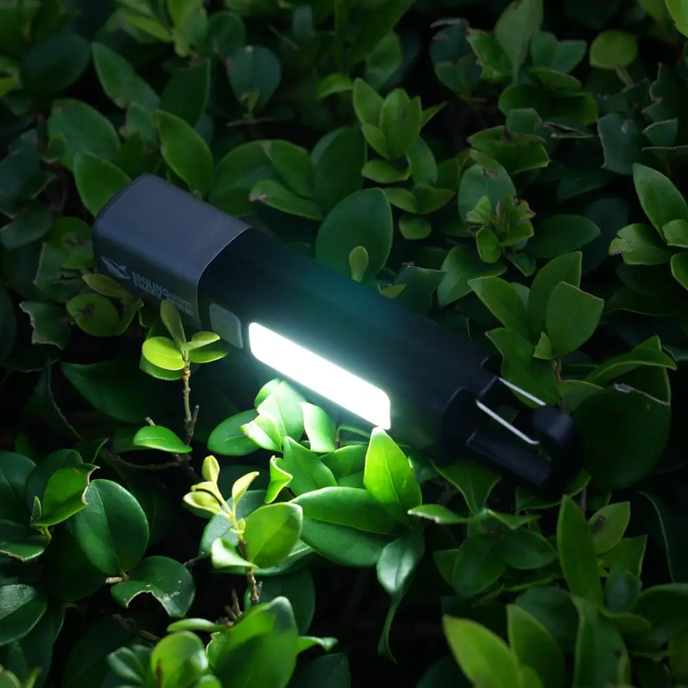 Strong Lighting ABS Flashlamp USB Charging Portable Outdoor Small Flashlight Camping Hanging Lamp Telescopic Focus COB Side Lamp