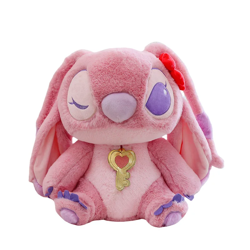 귀여운 스티치 봉제 인형 천사 인형 봉제 동물 베개 귀여운 어린이 생일 크리스마스 선물 어린이용 부드러운 포근한 인형 도매