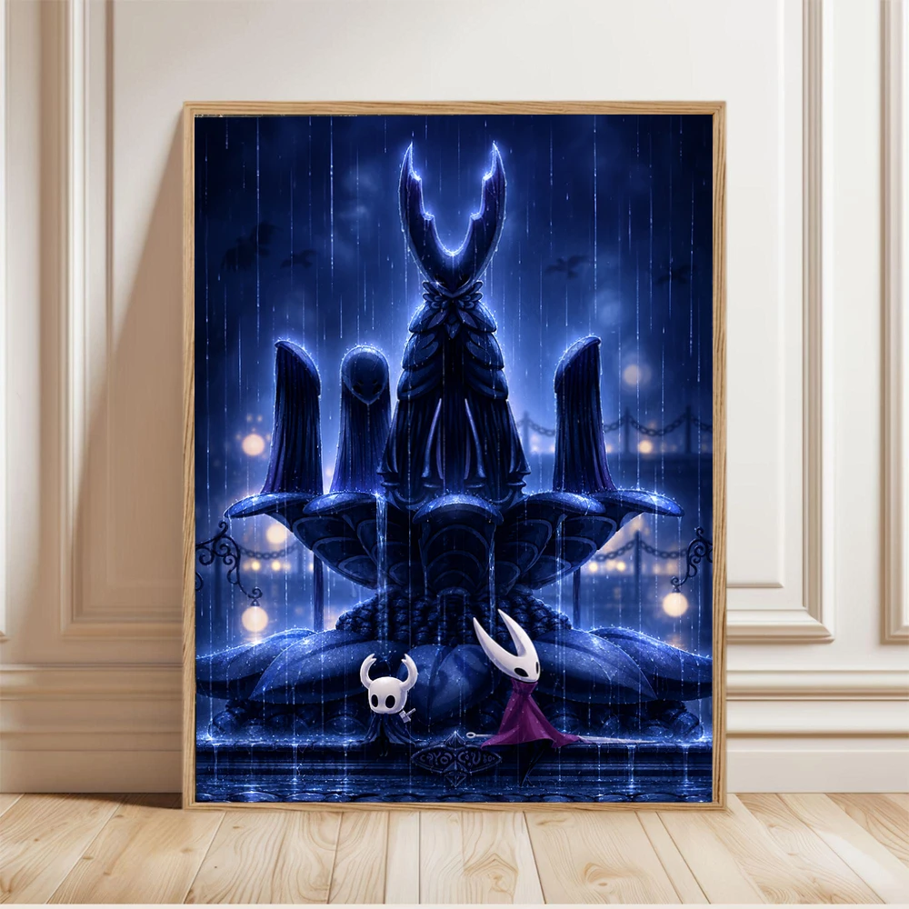 Game Hollow Knight Silksong Hornet Poster Hollow Knight Prints Canvas Painting Silksong Wall Art Pictures Home Room Decoration