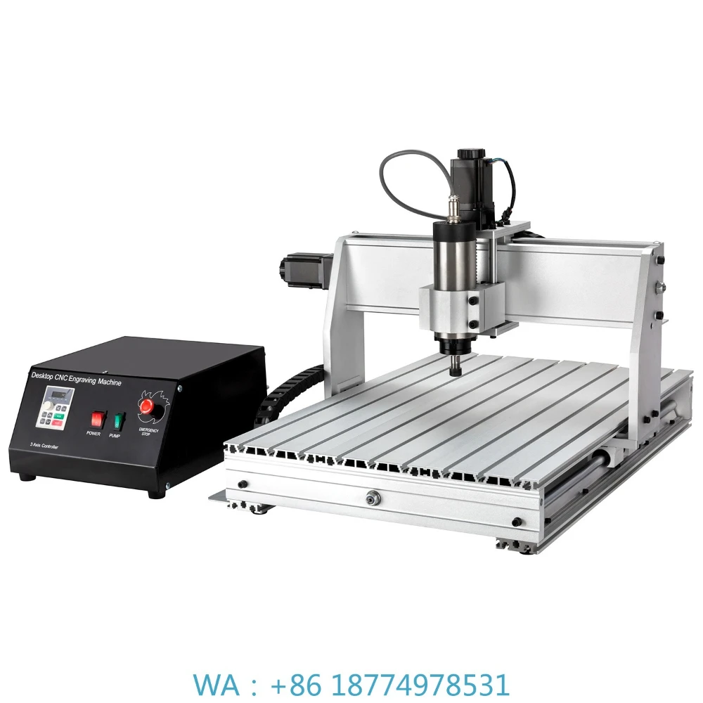 

Гравировальный фрезерный станок для печатных плат, дерева, алюминия, акрила, мини-фрезерный станок для хобби, настольный, 6040, 4 оси, 800 Вт/1500 Вт/2200 Вт, мини-ЧПУ