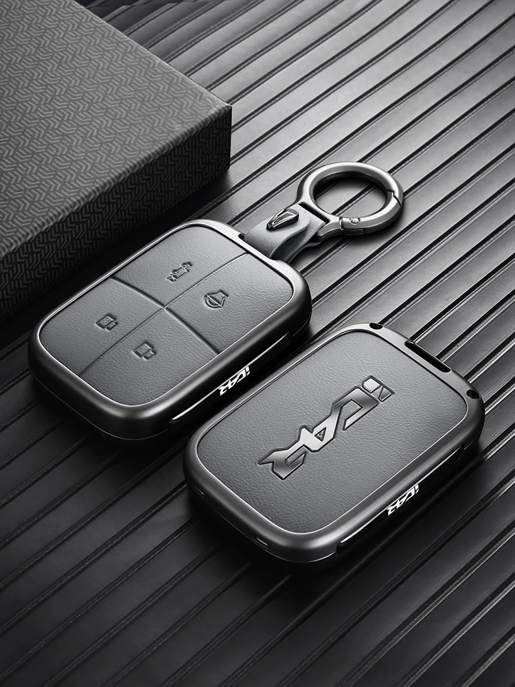 Autoschlüssel-Schutzhülle für Chery ICAUR V23 Universelle Premium-Zinklegierung Schlüsselanhänger-Hülle Vollständiger Schutz Langlebig Stoßfest Zubehör – Detail 1