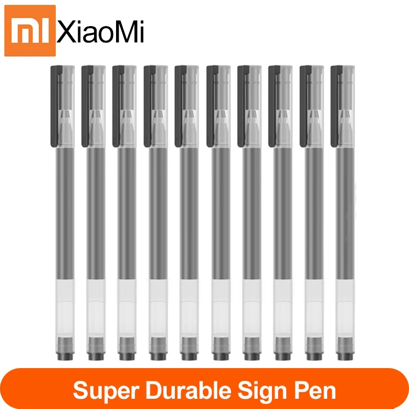  New Xiaomi PEN Mijia Super Durable Sign Pen 0.5mm MI Pen For Office Signing Pens Smooth Switzerland Refill Mikuni For School Pen 