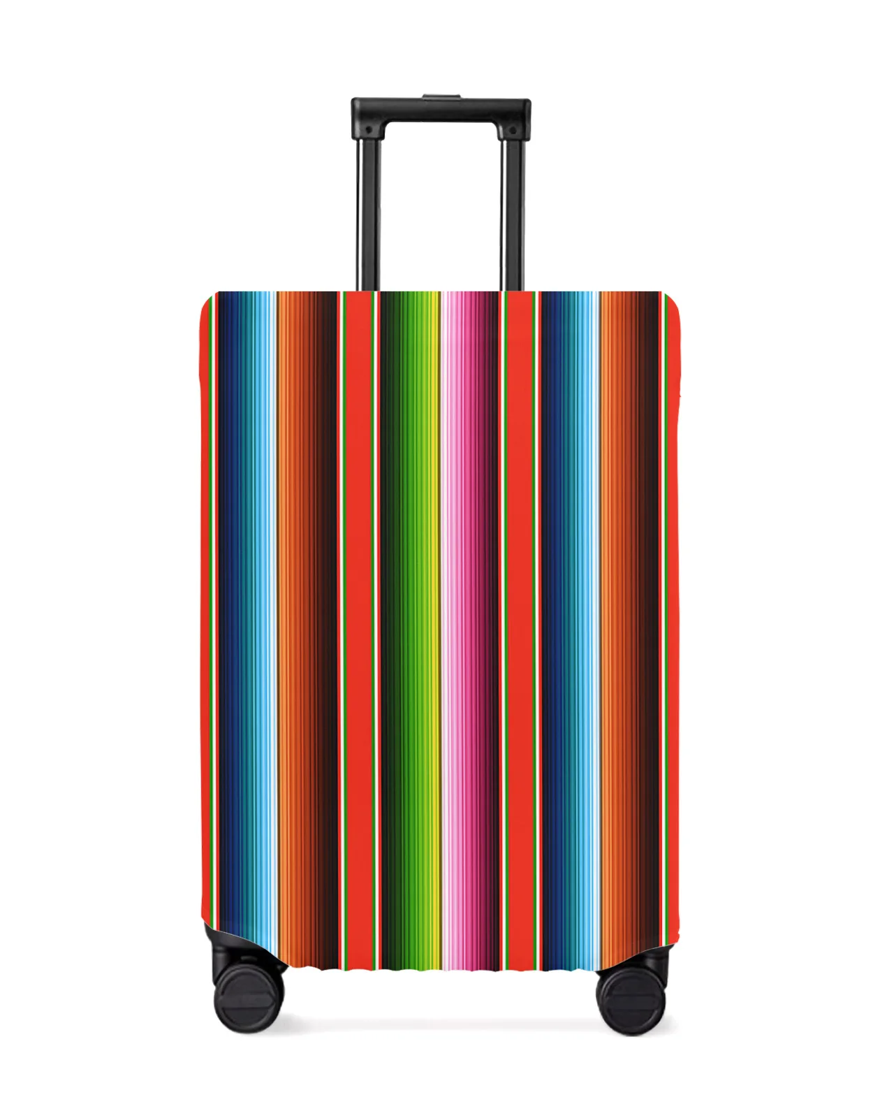 Colorful Mexican Stripes Travel Luggage Cover Elastic Baggage Cover For 18-32 Inch Suitcase Case Dust Cover Travel Accessories