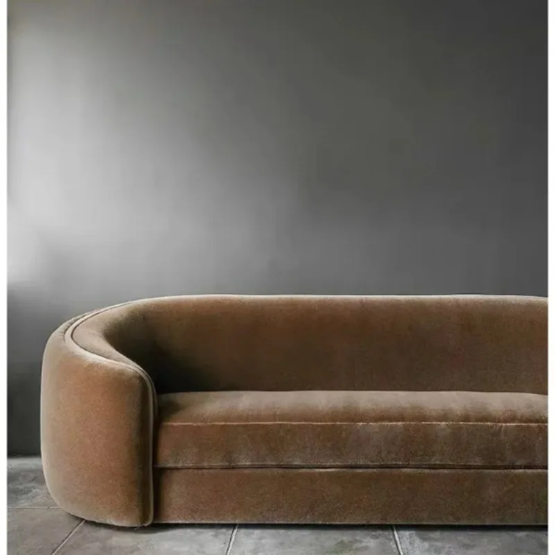 

Style Reclining Corner Sofa Set Corner Velvet Couch for Living Room for Apartment Mall Villa Durable Fabric Sponge