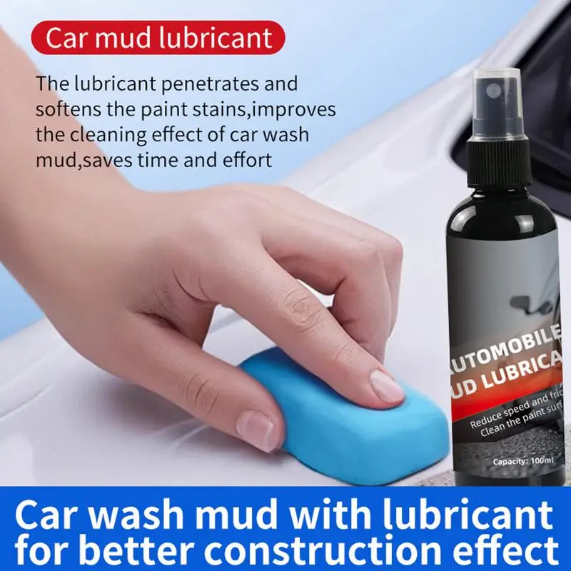 Clay Lube 100ml Hyper Slick Lubrication Detailer Spray Stain Remover Car Supplies For Clayblock & Car Detailing Clay