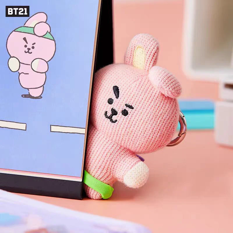 Linefriends Bt21 Seria Świąteczna 2024 Urocze Pluszowe Ozdoby do Plecaków Szkolnych Prezent Kolekcja Zabawek