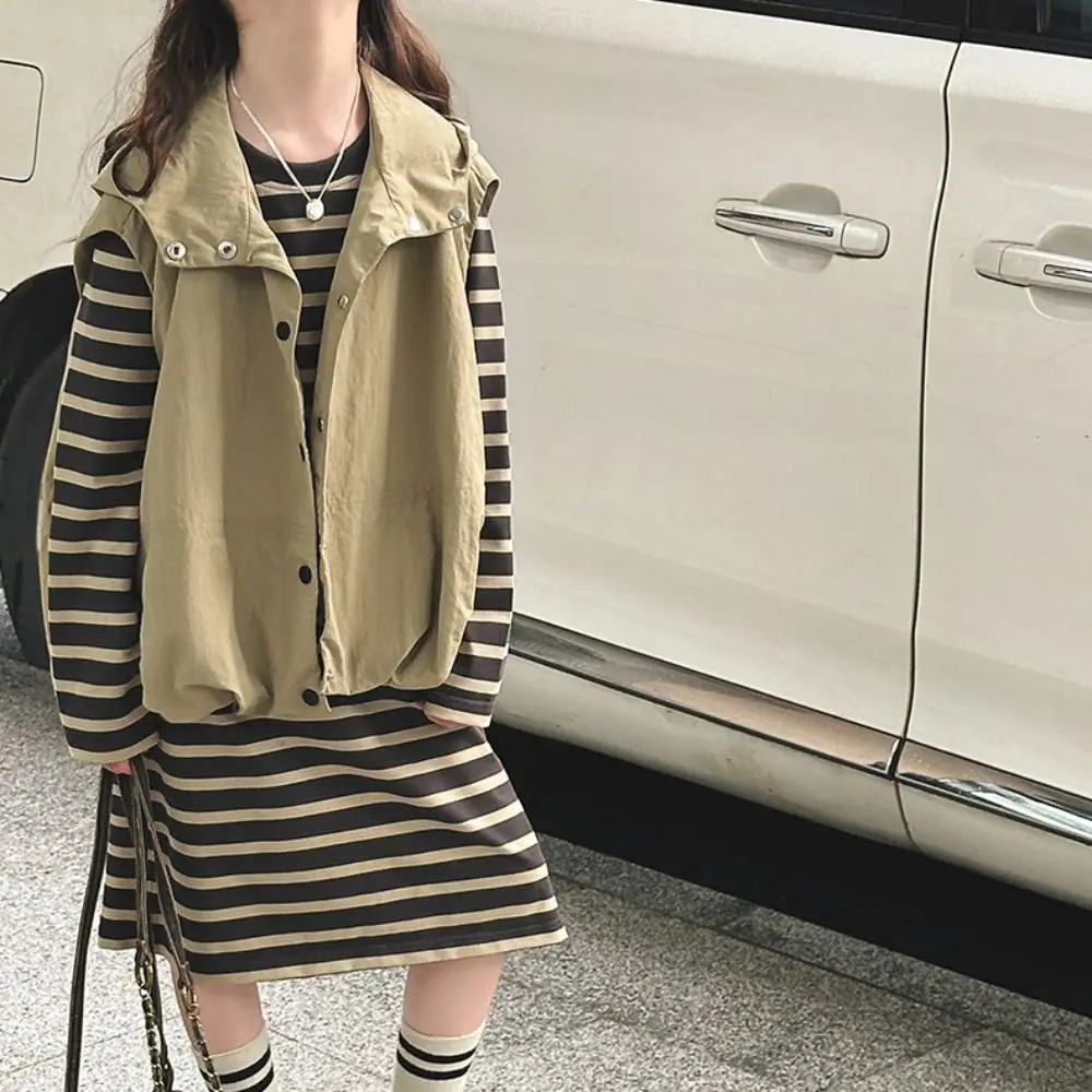 

Модный детский костюм Y2K, облегающий жилет для подростков, платье, милый осенне-летний комплект одежды для девочек, летний комплект